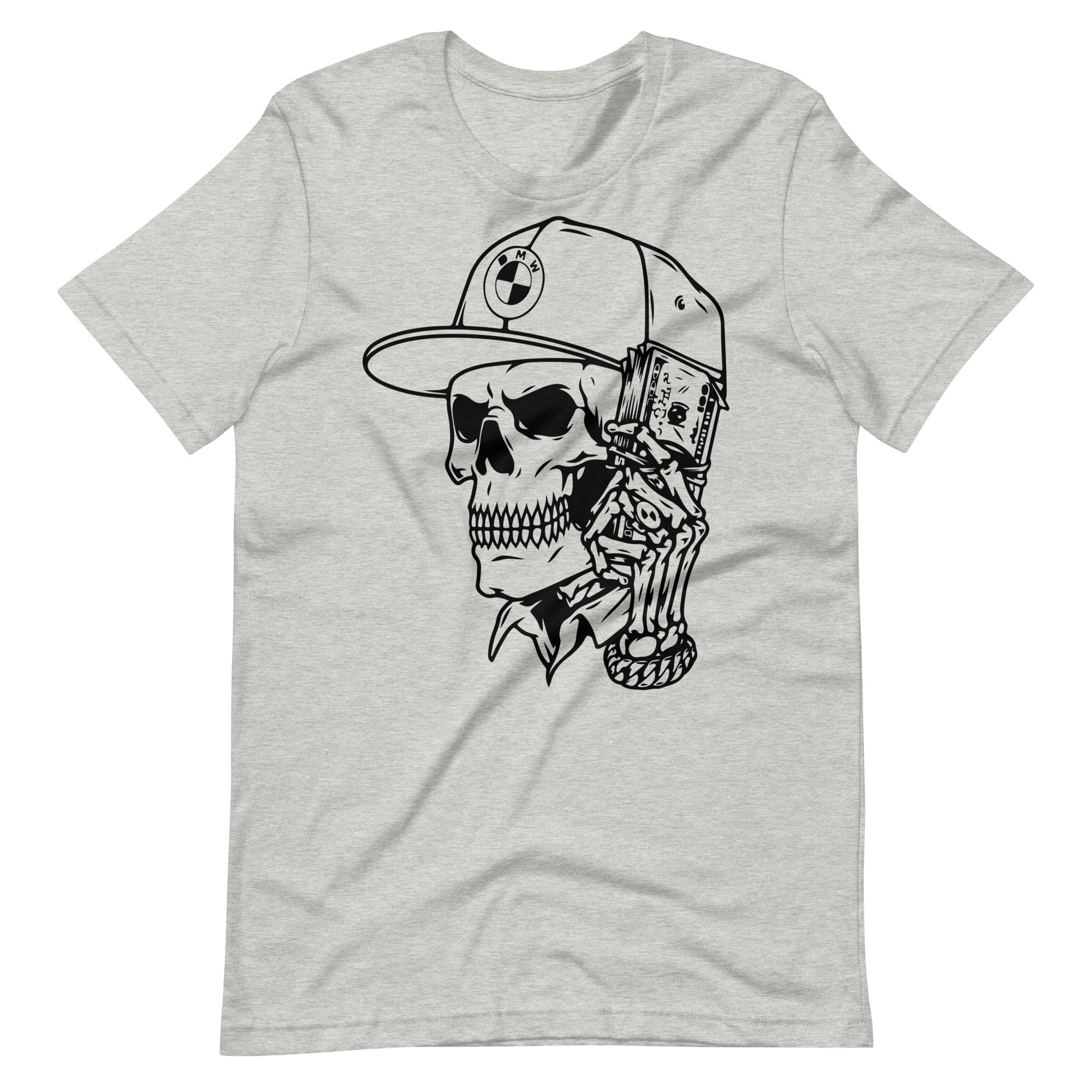 T-shirt Skull with BMW logo